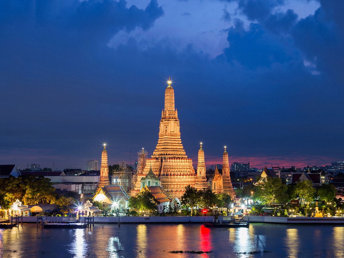 Wat Arun Ratchavararam Tempal of Dawn, Bangkok, Thailand, Asia